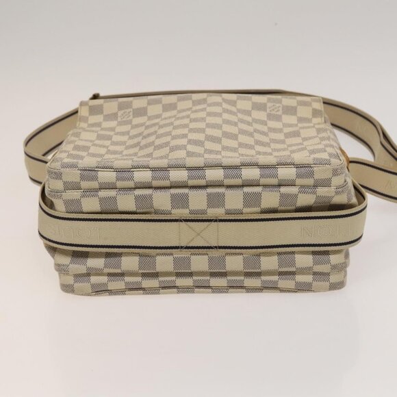 LOUIS VUITTON Damier Azur Naviglio Shoulder Bag N51189 LV Auth 131659 - Picture 6 of 16